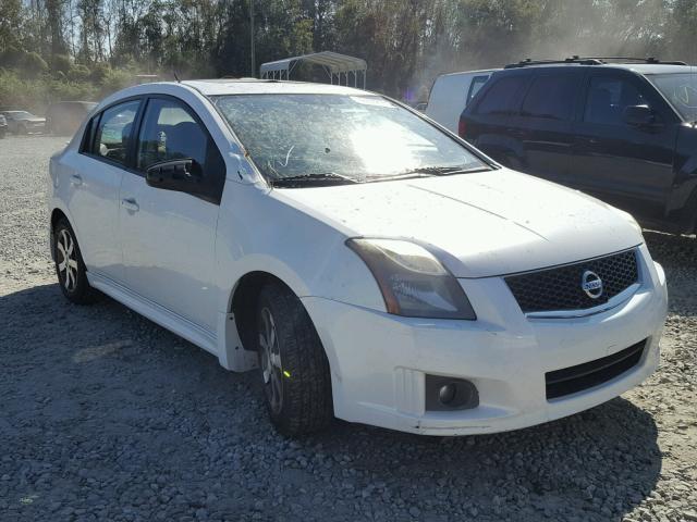 3N1AB6AP0CL744477 - 2012 NISSAN SENTRA 2.0 WHITE photo 1