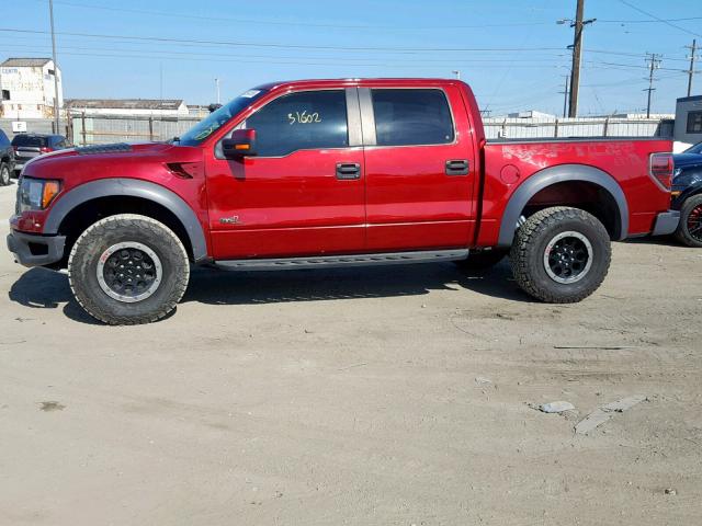 1FTFW1R69EFB10104 - 2014 FORD F150 SVT R BURGUNDY photo 9