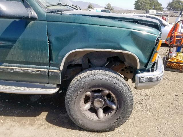 1GTGC29R7VE518801 - 1997 GMC SIERRA C25 GREEN photo 9