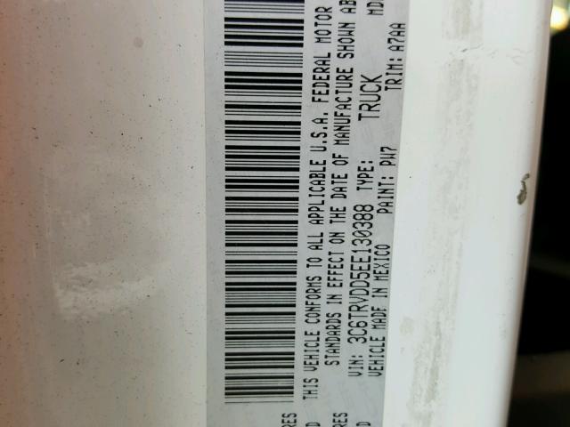 3C6TRVDD5EE130388 - 2014 RAM PROMASTER 白色 照片 10