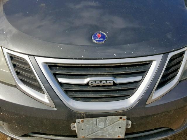 YS3FB49YX91003718 - 2009 SAAB 9-3 2.0T GRAY photo 7