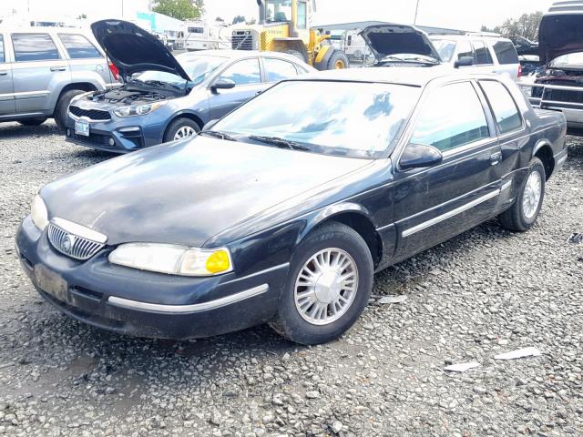 1MELM6240TH613762 - 1996 MERCURY COUGAR XR7 BLACK photo 2