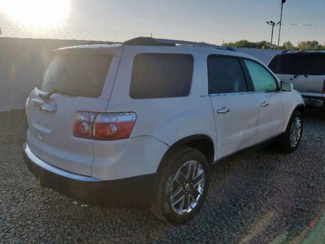 1GKLRNED9AJ187704 - 2010 GMC ACADIA SLT WHITE photo 4