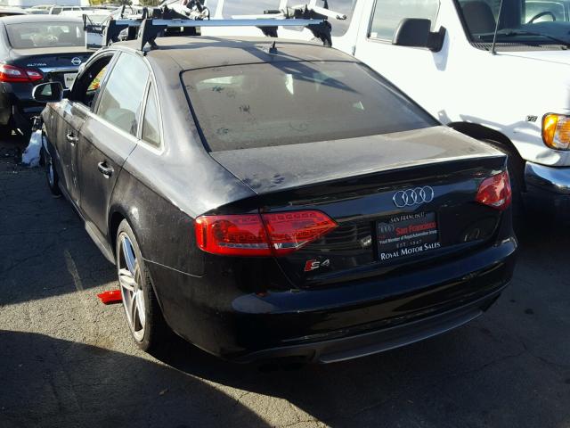 WAUKGAFL6BAQ14782 - 2011 AUDI S4 PRESTIG BLACK photo 3