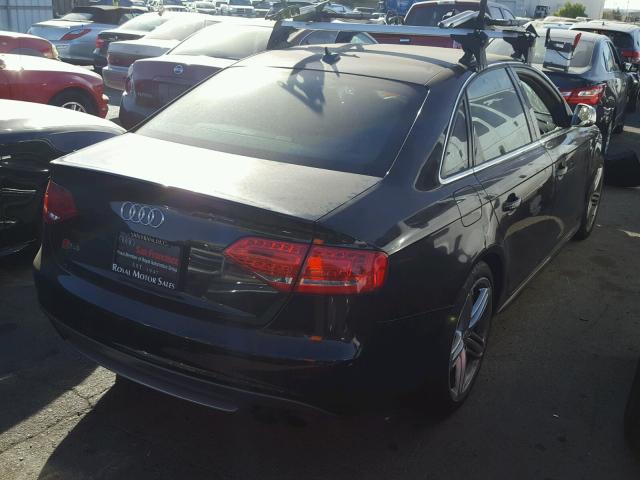 WAUKGAFL6BAQ14782 - 2011 AUDI S4 PRESTIG BLACK photo 4