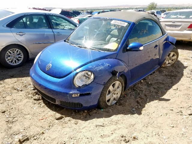 3VWRF31Y17M408118 - 2007 VOLKSWAGEN NEW BEETLE ლურჯი ფოტო 2
