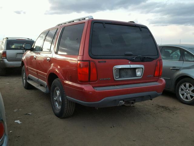 5LMPU28L3XLJ15545 - 1999 LINCOLN NAVIGATOR Қызыл фото 3