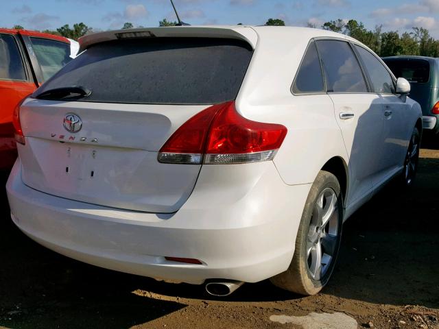 4T3ZK11A29U016191 - 2009 TOYOTA VENZA WHITE photo 4