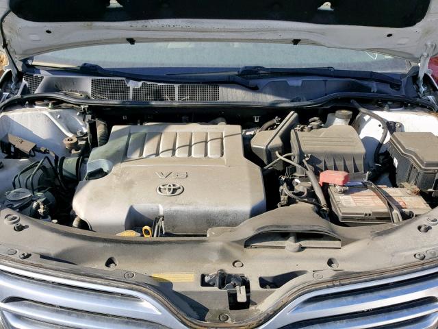 4T3ZK11A29U016191 - 2009 TOYOTA VENZA WHITE photo 7