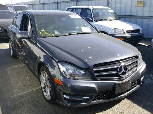 WDDGF4HB2EG163103 - 2014 MERCEDES-BENZ C 250 GRAY photo 1