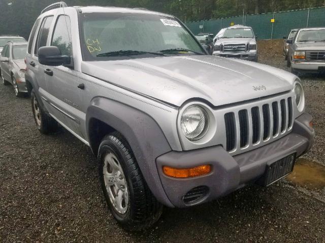 1J4GL48K03W589145 - 2003 JEEP LIBERTY SP GRAY photo 1