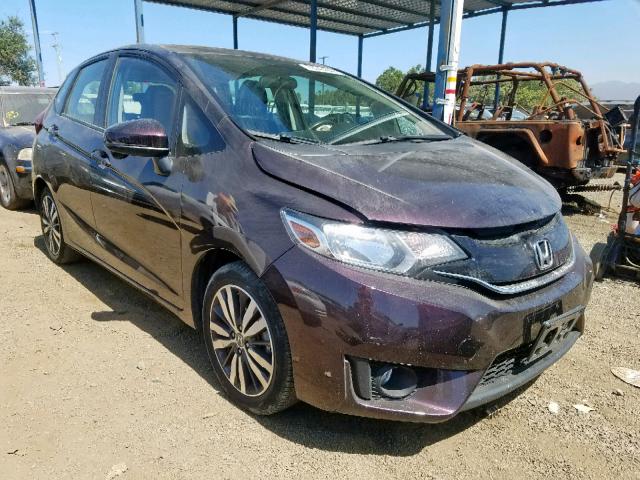 JHMGK5H70HS015183 - 2017 HONDA FIT EX PURPLE photo 1