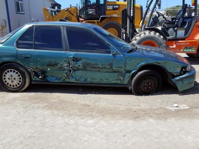 JHMCB7658PC046749 - 1993 HONDA ACCORD LX GREEN photo 9