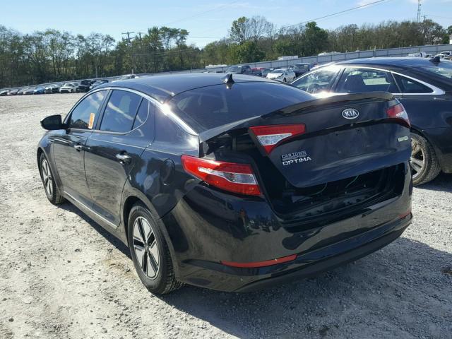 KNAGM4AD1C5012240 - 2012 KIA OPTIMA HYB BLACK photo 3