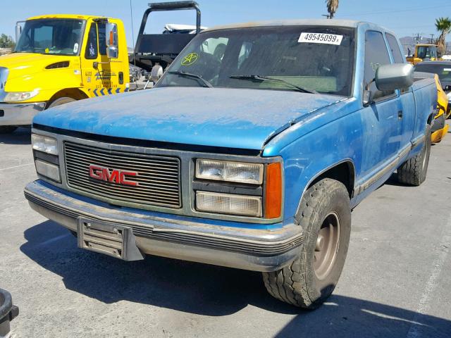 2GTFC29K8M1514836 - 1991 GMC SIERRA C25 BLUE photo 2