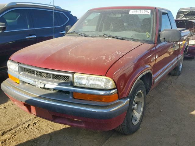 1GCCS19W918161440 - 2001 CHEVROLET S TRUCK S1 RED photo 2
