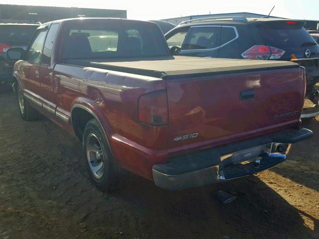 1GCCS19W918161440 - 2001 CHEVROLET S TRUCK S1 RED photo 3