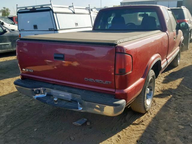 1GCCS19W918161440 - 2001 CHEVROLET S TRUCK S1 RED photo 4