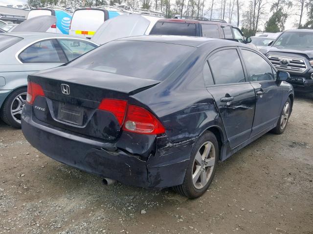 2HGFA15928H511111 - 2008 HONDA CIVIC EXL 黑色 照片 4