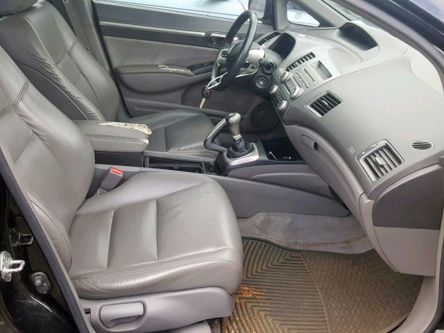 2HGFA15928H511111 - 2008 HONDA CIVIC EXL 黑色 照片 5