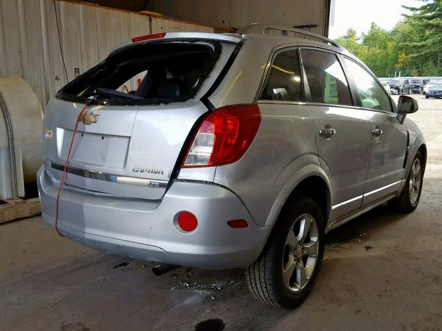 3GNAL4EK6ES539064 - 2014 CHEVROLET CAPTIVA LT SILVER photo 4