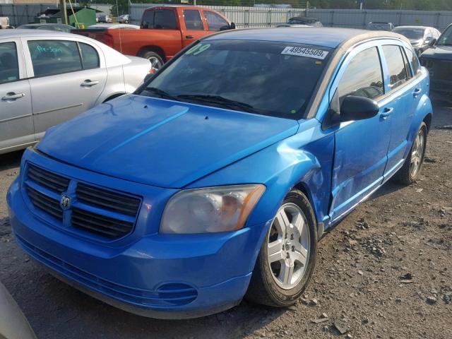 1B3HB48A09D148741 - 2009 DODGE CALIBER SX BLUE photo 2