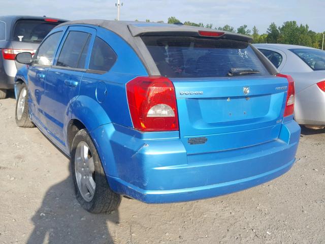 1B3HB48A09D148741 - 2009 DODGE CALIBER SX BLUE photo 3