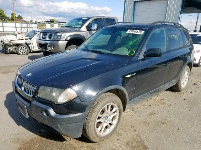 WBXPA73434WB26171 - 2004 BMW X3 2.5I BLACK photo 2