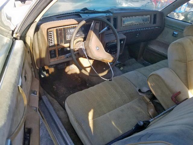 1G4GJ47Y6GP433334 - 1986 BUICK REGAL YELLOW photo 9