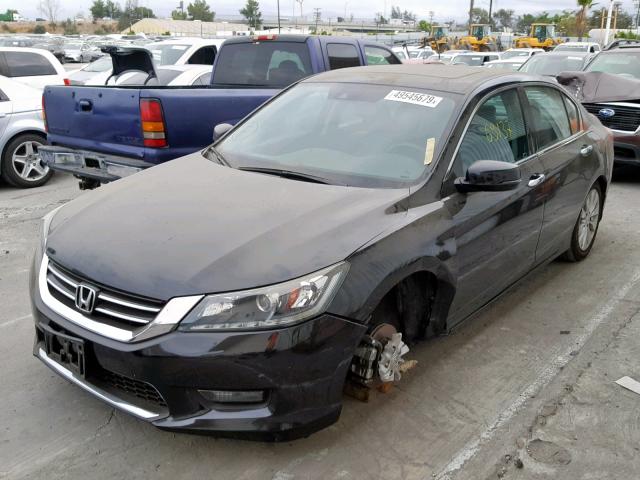 1HGCR3F8XEA030191 - 2014 HONDA ACCORD EXL BLACK photo 2