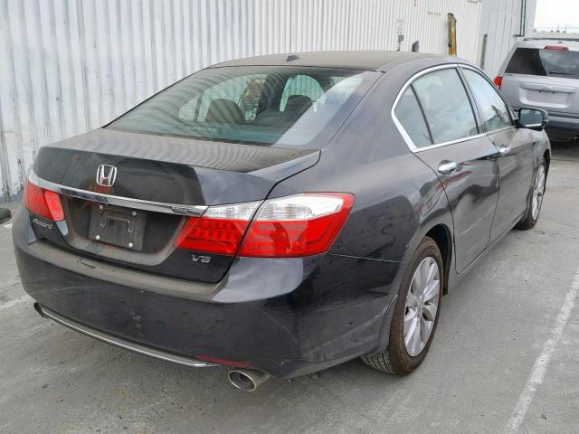 1HGCR3F8XEA030191 - 2014 HONDA ACCORD EXL BLACK photo 4