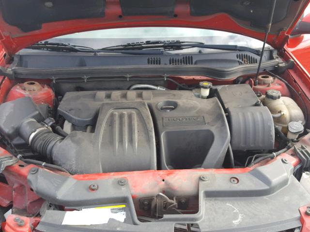 1G1AL58F577193032 - 2007 CHEVROLET COBALT LT RED photo 7