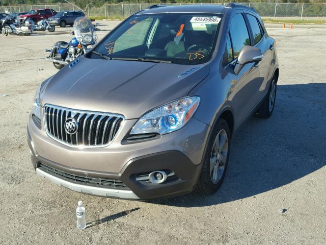 KL4CJBSB8EB780078 - 2014 BUICK ENCORE CON GOLD photo 2