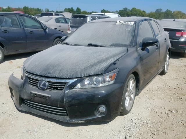 JTHKD5BH2D2168079 - 2013 LEXUS CT 200 BLACK photo 2