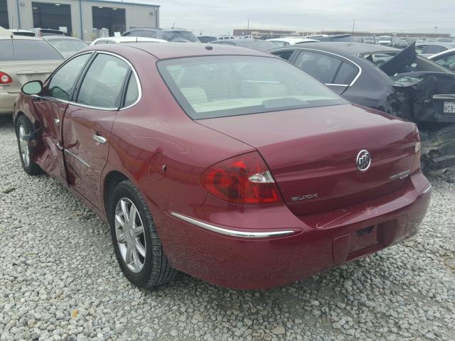 2G4WE567951293871 - 2005 BUICK LACROSSE C RED photo 3