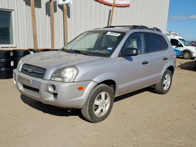 KM8JM12B16U336637 - 2006 HYUNDAI TUCSON GL SILVER photo 2