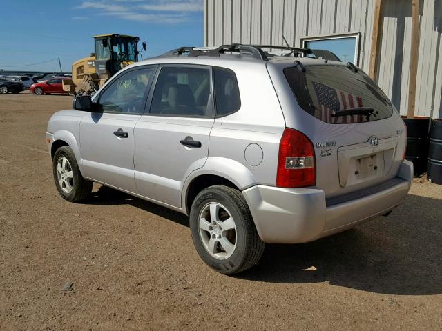 KM8JM12B16U336637 - 2006 HYUNDAI TUCSON GL SILVER photo 3