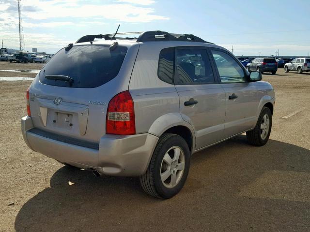 KM8JM12B16U336637 - 2006 HYUNDAI TUCSON GL SILVER photo 4