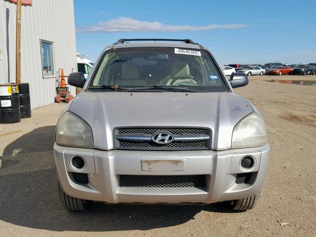 KM8JM12B16U336637 - 2006 HYUNDAI TUCSON GL SILVER photo 9