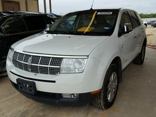 2LMDU88C79BJ05665 - 2009 LINCOLN MKX WHITE photo 2