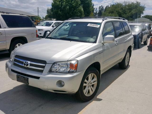 JTEHW21A770038142 - 2007 TOYOTA HIGHLANDER SILVER photo 2