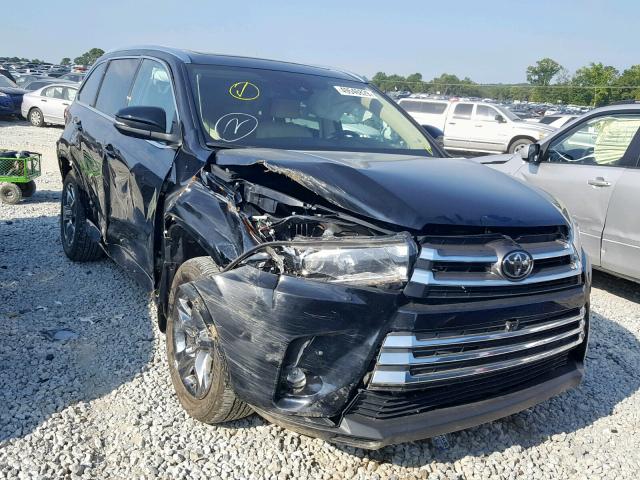 5TDDZRFH5KS978177 - 2019 TOYOTA HIGHLANDER BLACK photo 1