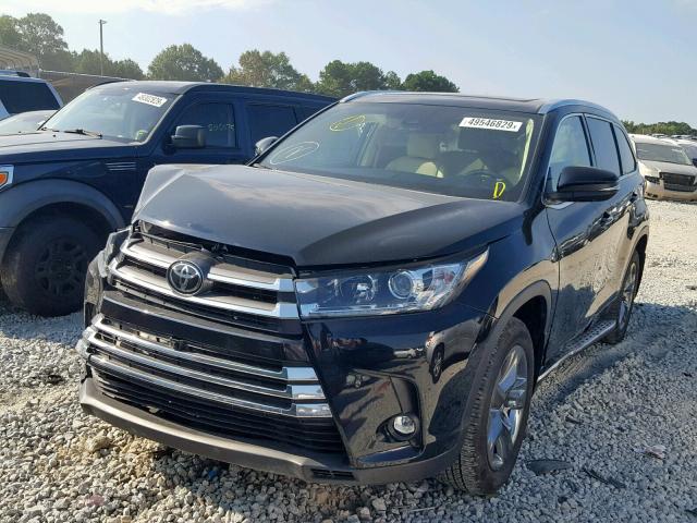 5TDDZRFH5KS978177 - 2019 TOYOTA HIGHLANDER BLACK photo 2