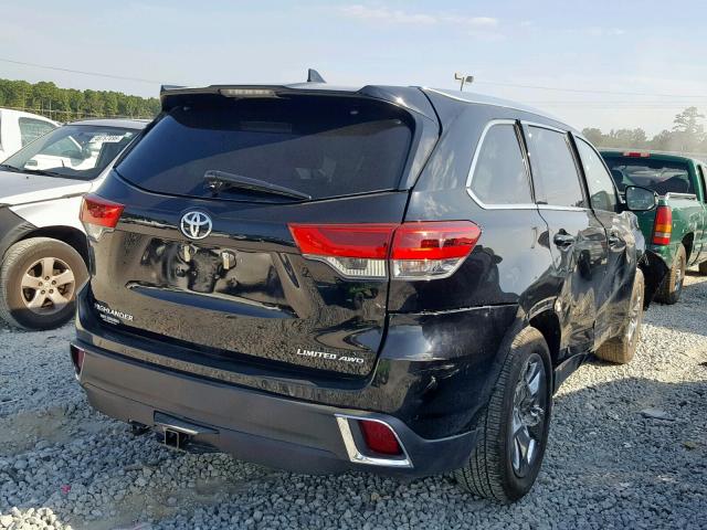 5TDDZRFH5KS978177 - 2019 TOYOTA HIGHLANDER BLACK photo 4