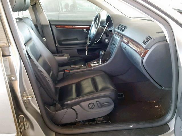 WAUVT68E74A042968 - 2004 AUDI A4 3.0 AVA GRAY photo 5