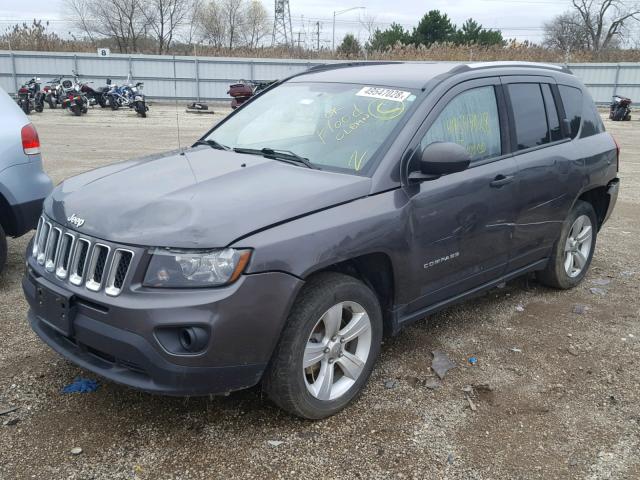 1C4NJCBB9ED826249 - 2014 JEEP COMPASS SP GRAY photo 2