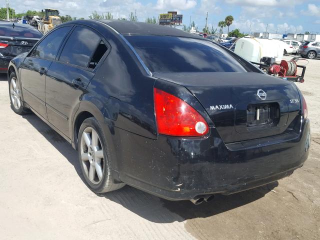 1N4BA41E36C830556 - 2006 NISSAN MAXIMA SE BLACK photo 3