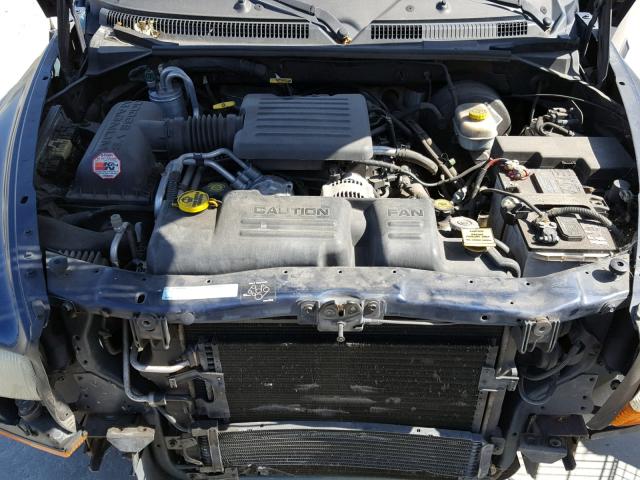 1B7HL2AN91S305678 - 2001 DODGE DAKOTA QUA BLUE photo 7