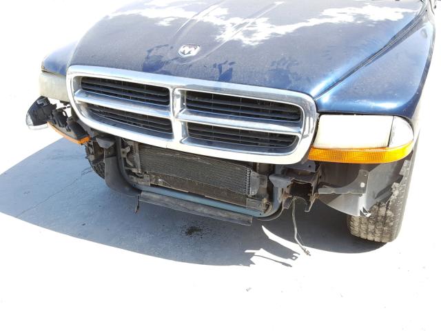 1B7HL2AN91S305678 - 2001 DODGE DAKOTA QUA BLUE photo 9