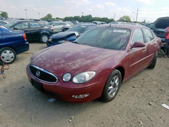 2G4WD532451192393 - 2005 BUICK LACROSSE C MAROON photo 2